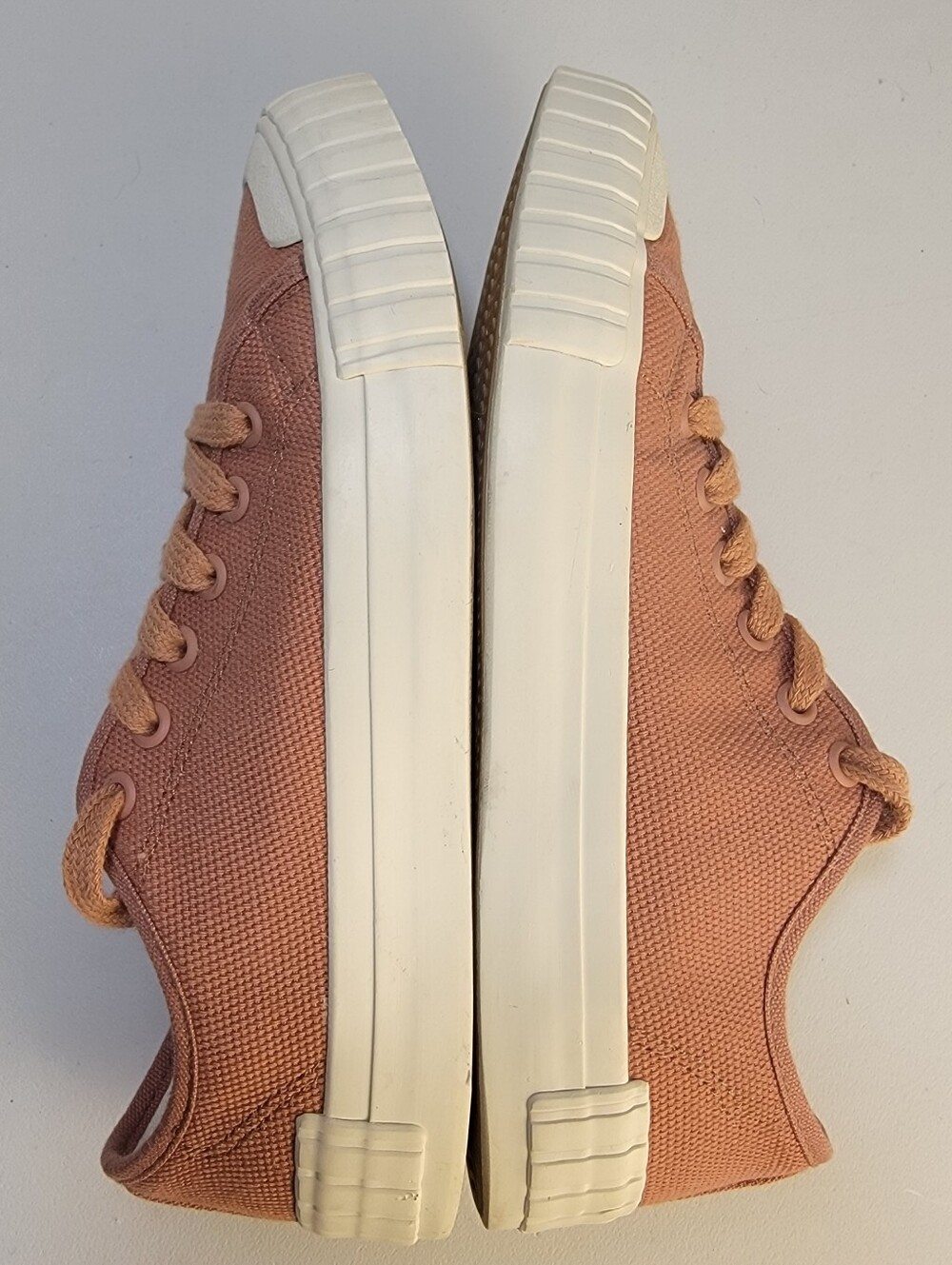 Taos One Vision Sneakers Women's Size 6.5M "Rust" Canvas Shoes Lace Up OVI-19481 - Picture 6 of 13
